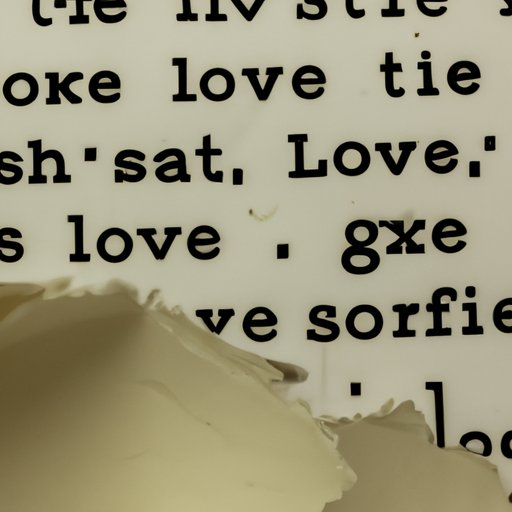 creative writing describing love