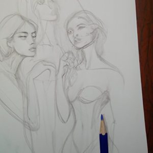 how to draw art nouveau book