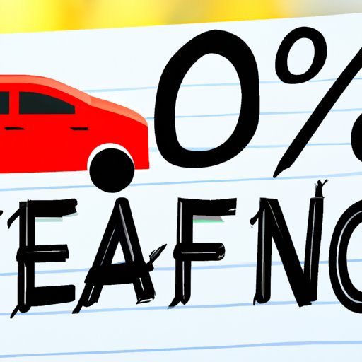 Which Cars Have 0 Financing Deals? A Guide to Finding the Best Deals